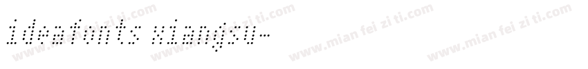 ideafonts xiangsu字体转换